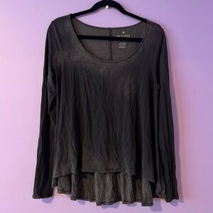 American Eagle Soft & Sexy Acid Wash Long Sleeve T-Shirt